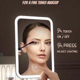 All-In-One Organizer with Led Mirror for Makeup Skincare & Accessories