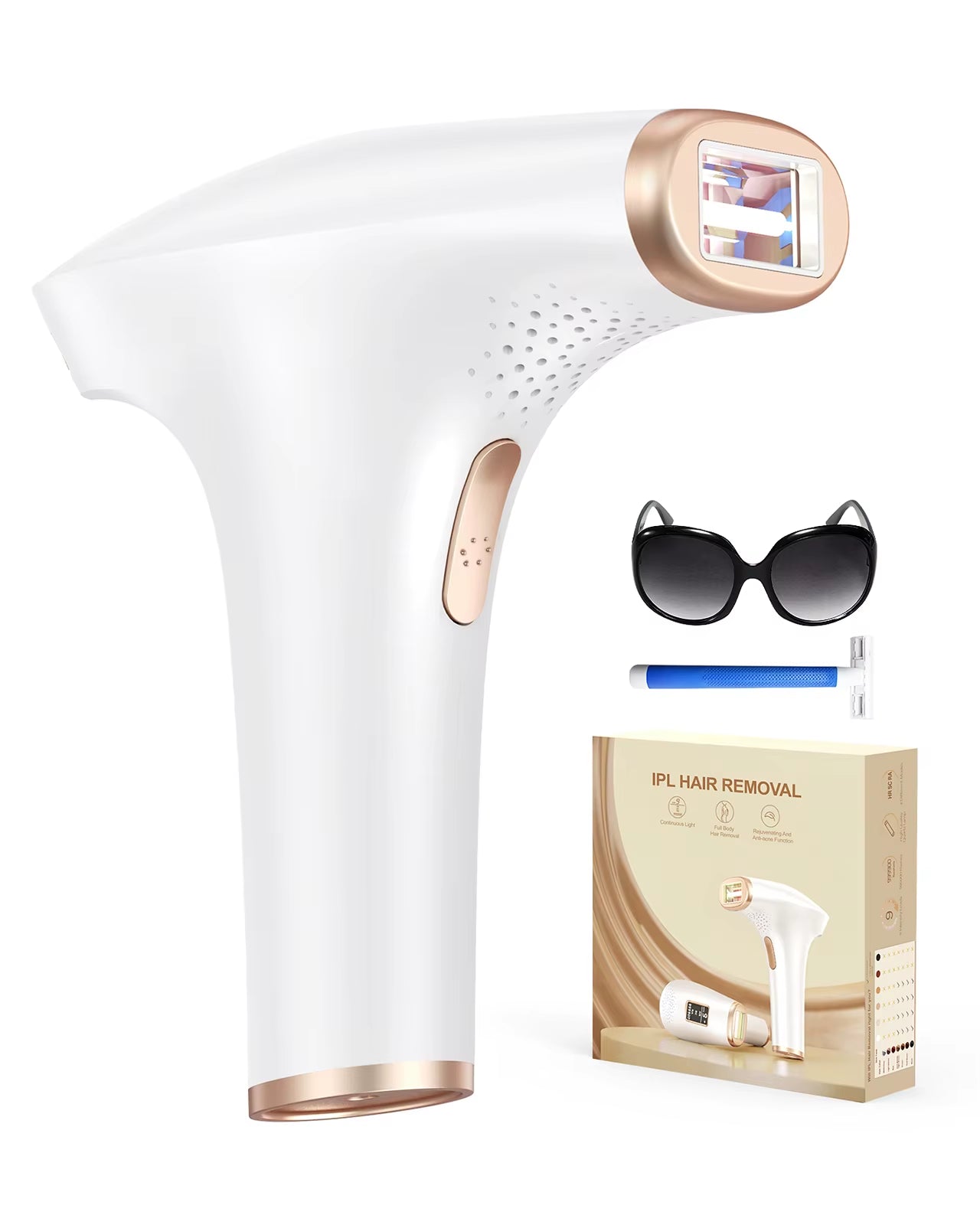 3-In-1 Laser Epilator Painless IPL Hair Removal for Women Bikini Legs Arms Laser Hair Remover 999900 Flash Permanent Depilato
