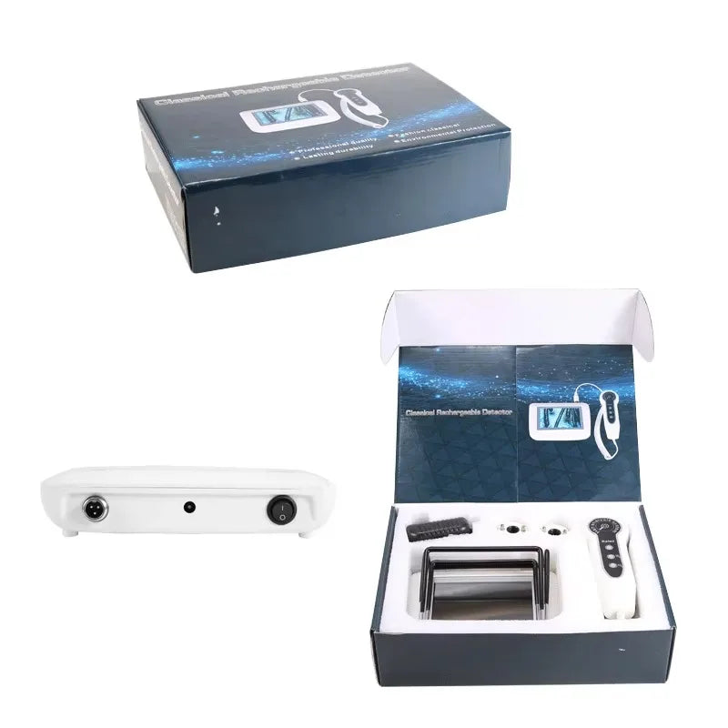 5 Inch Skin Analyzer Skin Hair Scalp Detector Dermoscopy Tester Analyser for Diagnosis Skin Care Tools with 2 Lens Rechargeable