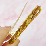 Marble Chain and Pearl Hair Clip Set