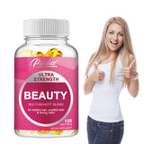 Ultra Strength Beauty Capsules - Whitening Skin Care, Replenishing Hair, Skin and Nails - 120 Capsules