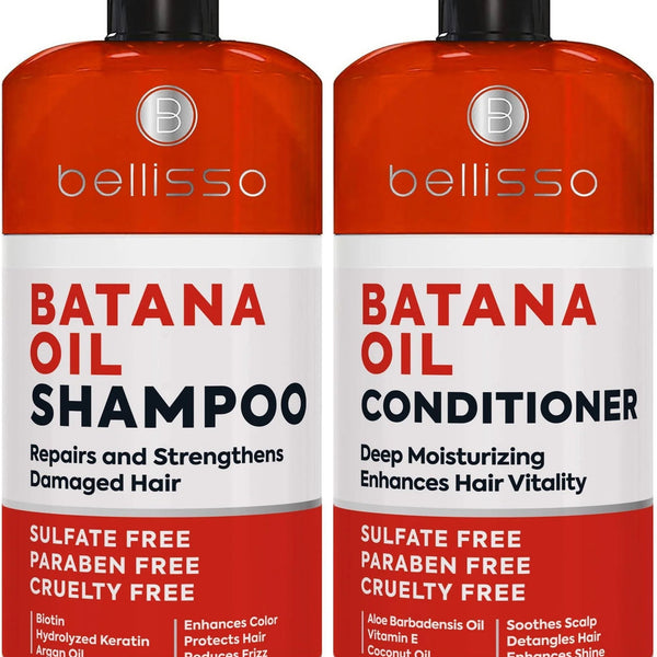 Batana Oil Shampoo and Conditioner Set Thickening Hair Products for Women And