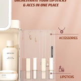 All-In-One Organizer with Led Mirror for Makeup Skincare & Accessories