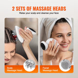 VEVOR Electric Scalp Massager Rechargeable Head Massager Hair Growth IPX7 Waterproof Portable Kneading Electric Scalp Scratcher