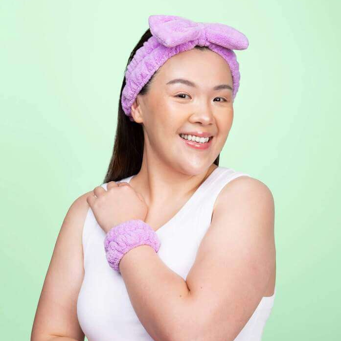 Makeup Blenders with Hair & Wrist Band Set