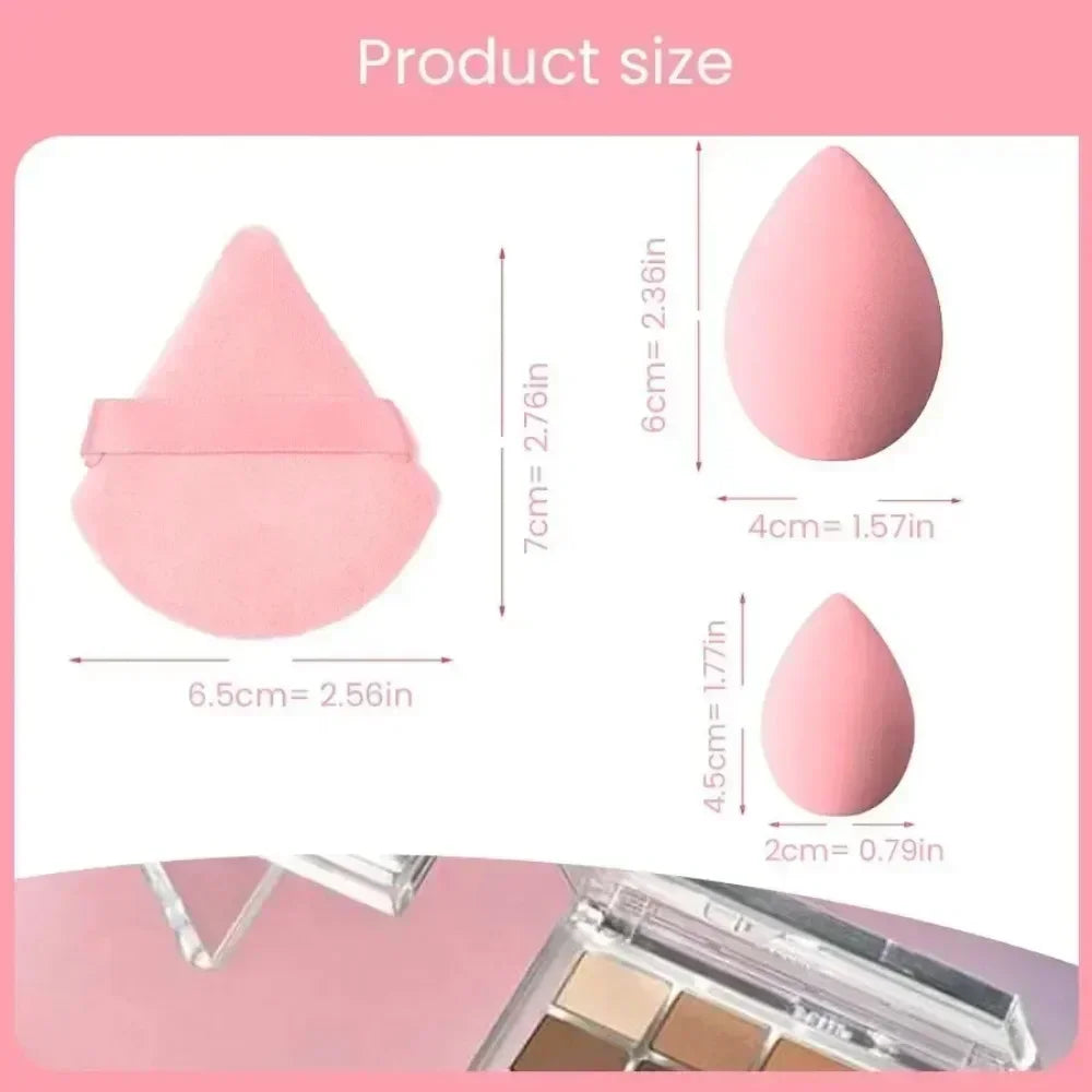 Makeup Blenders with Hair & Wrist Band Set