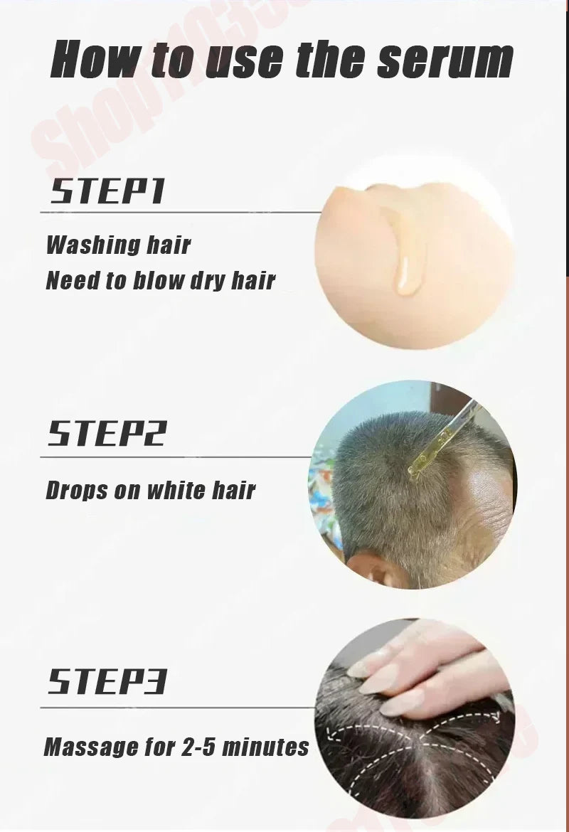 Hair care essential oil nourishes the scalp to produce black hair and refreshing oil control to strengthen hair roots