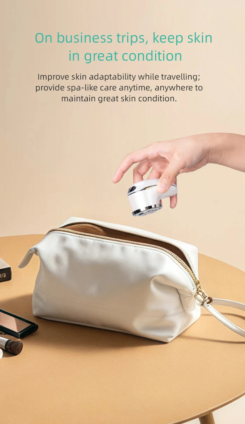 KiCA Skincare Device Face Lifting Tighten Skin Rejuvenation Gentle Warm Compress Ion Therapy Enhanced Cleansing Tool