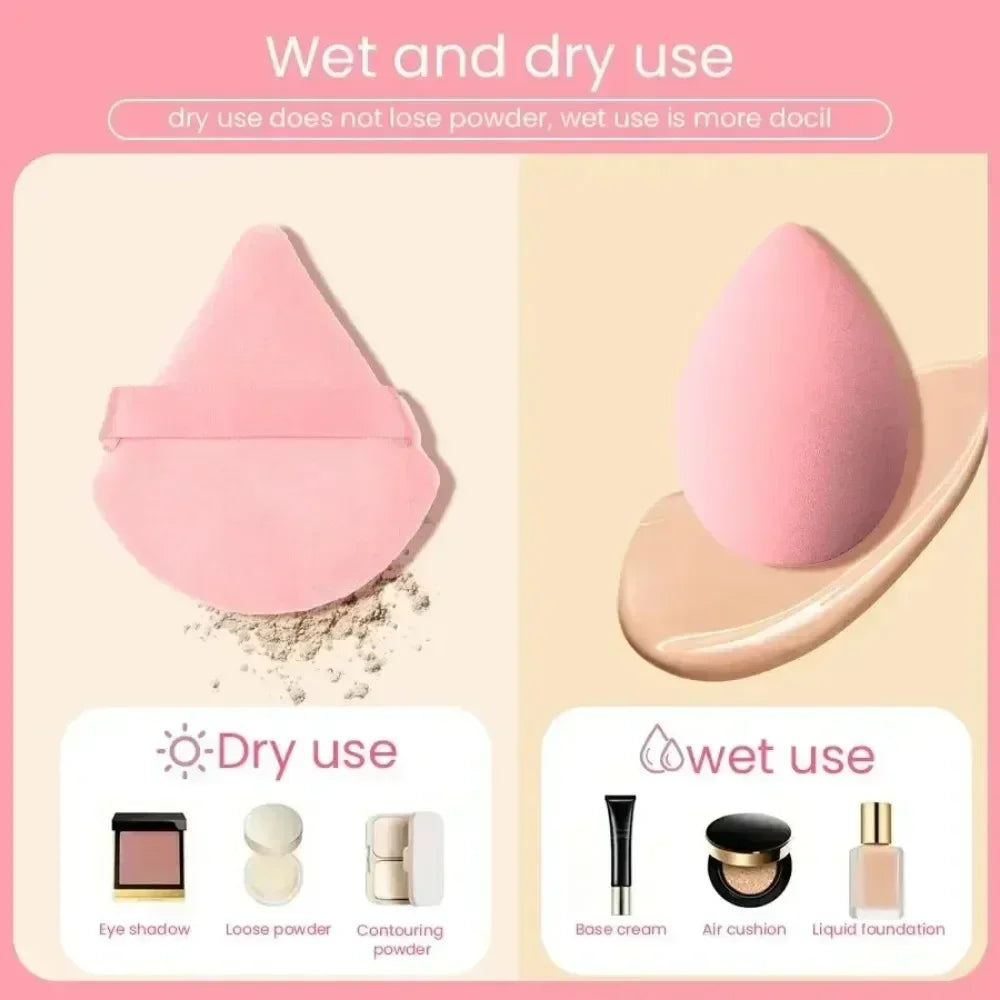 Makeup Blenders with Hair & Wrist Band Set