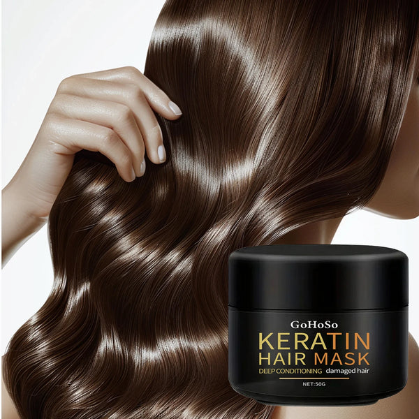ENVISHA Keratin Hair Mask Professional Deep Nourishing Hair Care Repair Damaged Hair Restore Shine Suitable For All Hair Types