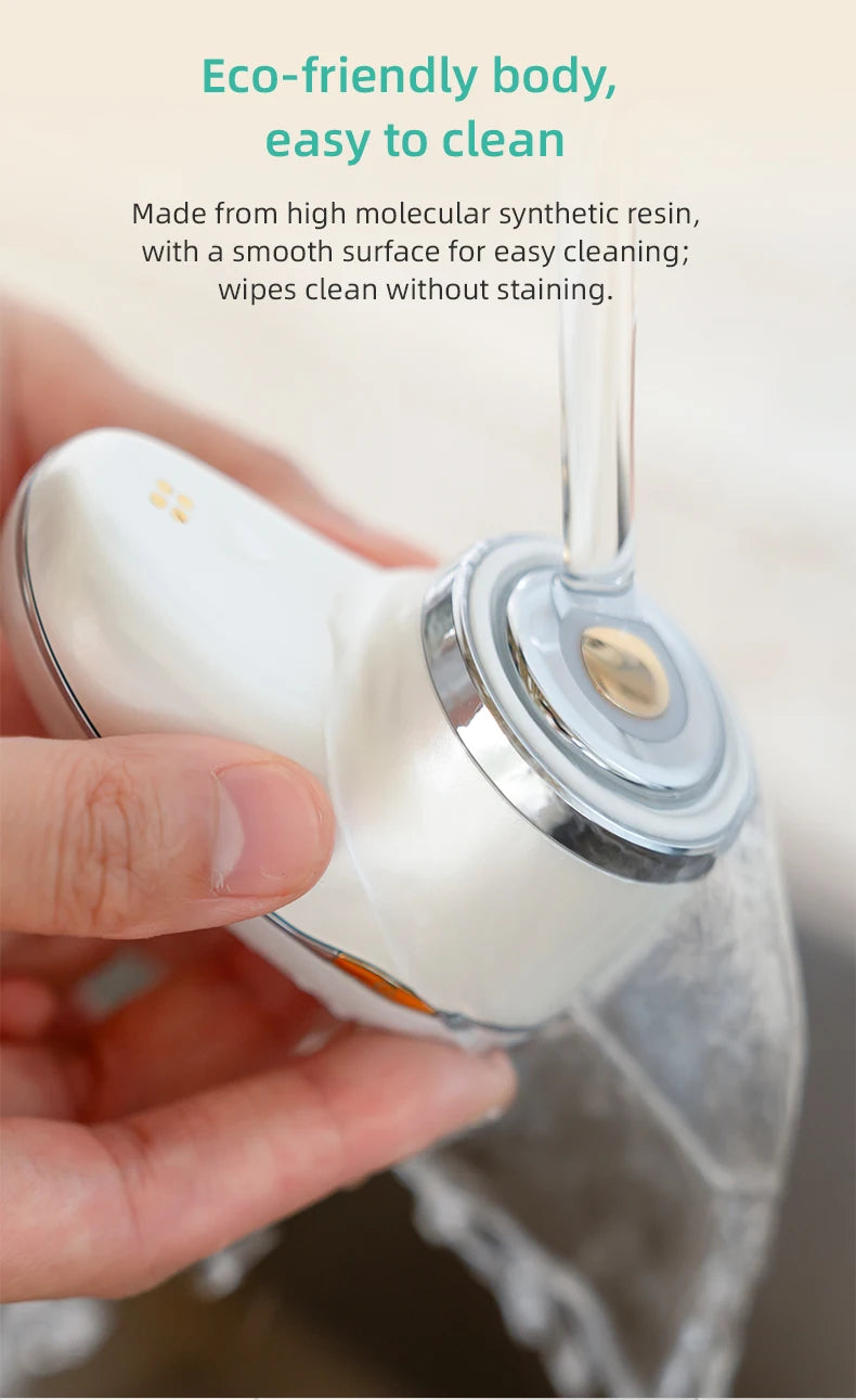KiCA Skincare Device Face Lifting Tighten Skin Rejuvenation Gentle Warm Compress Ion Therapy Enhanced Cleansing Tool
