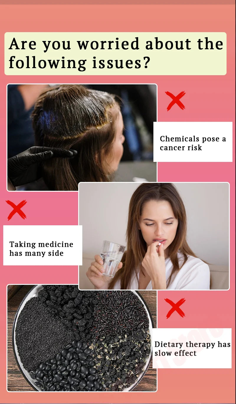 Hair care essential oil nourishes the scalp to produce black hair and refreshing oil control to strengthen hair roots