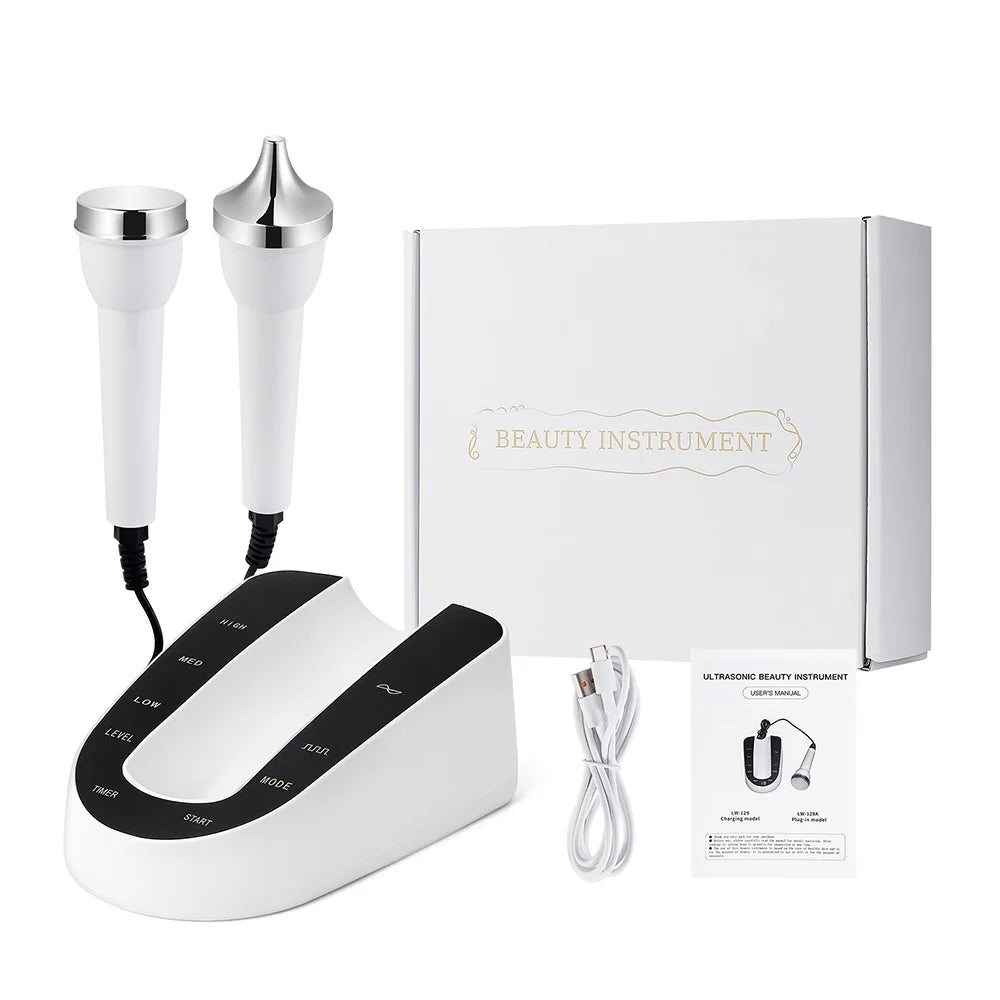Ultrasound Skin Care Beauty Machine Skin Anti Aging High Frequency Face Eye Massager Ultrasonic Beauty Women SPA Device