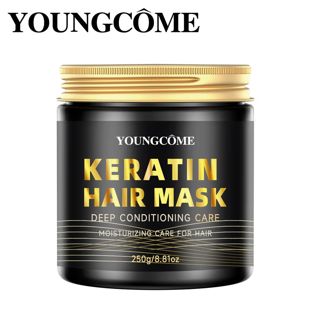 Keratin Hair Mask Professional Deep Nourishing Hair Care Repair Damaged Hair Restore Shine Suitable For All Hair Types hair care