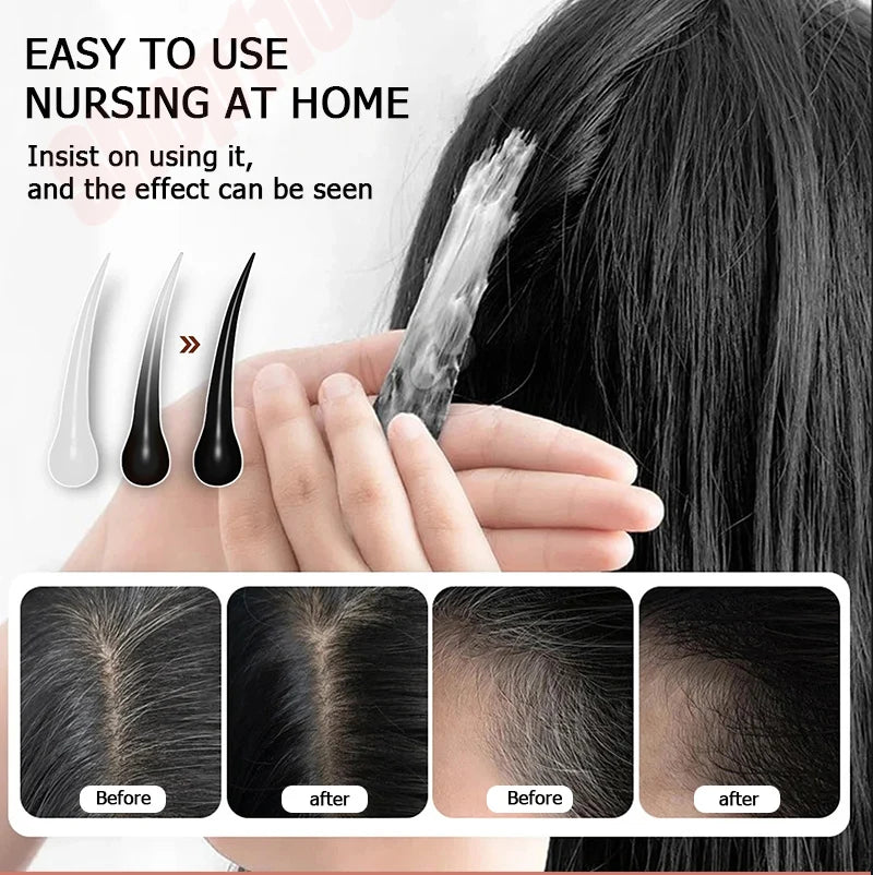Hair care essential oil nourishes the scalp to produce black hair and refreshing oil control to strengthen hair roots