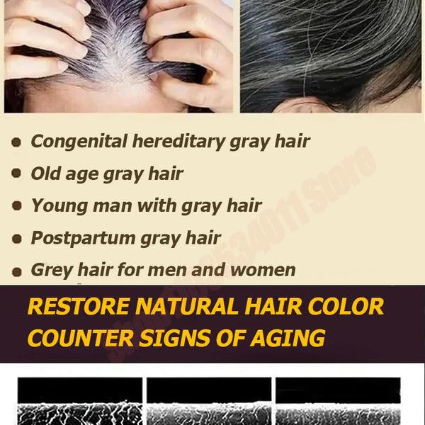 Hair care essential oil nourishes the scalp to produce black hair and refreshing oil control to strengthen hair roots
