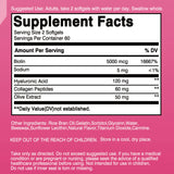 Ultra Strength Beauty Capsules - Whitening Skin Care, Replenishing Hair, Skin and Nails - 120 Capsules