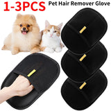 Pet Grooming Gloves Deshedding Brush Glove for Dog Cat Rabbit with Long/Short/Curly Hair