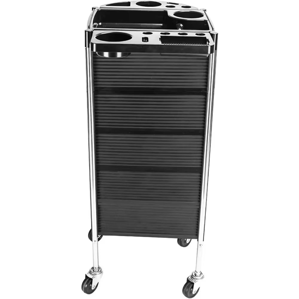 Salon Trolley Cart with Wheels, 5 Drawers, Hair Cart Rolling Storage Organizer Barber Station, Salon Cart for Hair Stylist